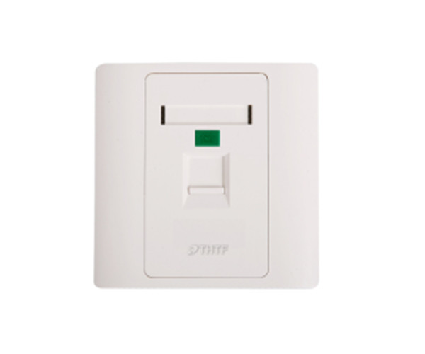 【清華同方單口面板帶彈簧門】墻上型單口面板CF8601-H